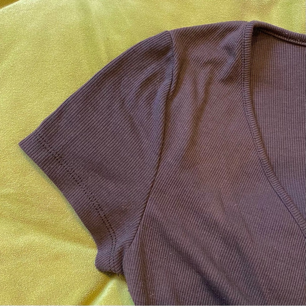 Brown Crop Top - Picture 2 of 4